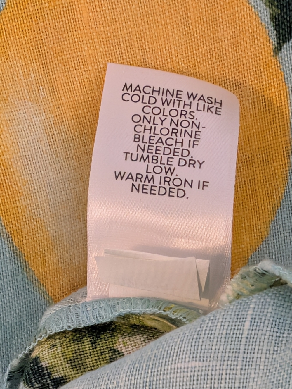 J. Jill Love Linen Lemon Tropical Print Tank Dress V-neck Resortwear Sz S - Picture 13 of 13
